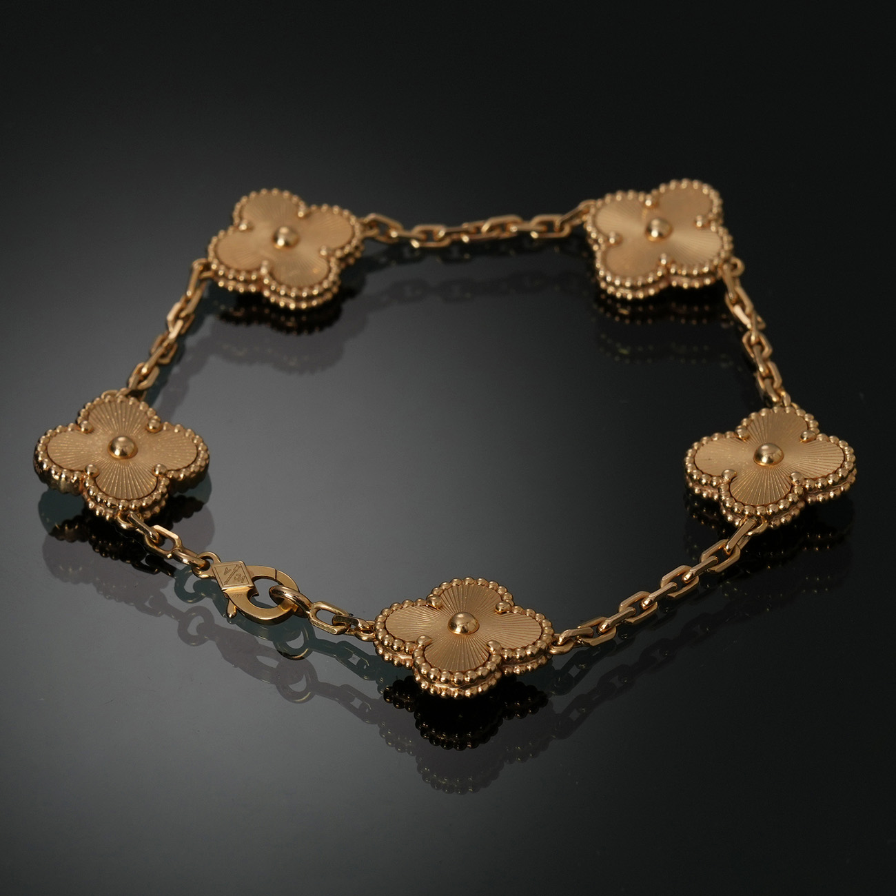 Van Cleef & Arpels(USED)반클리프앤아펠 빈티지 알함브라 기요세 5P 브레이슬릿